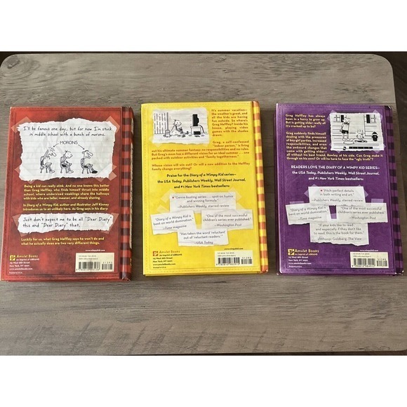 DIARY OF A WIMPY KID Lot of 3‎ hardcover - Picture 2 of 4